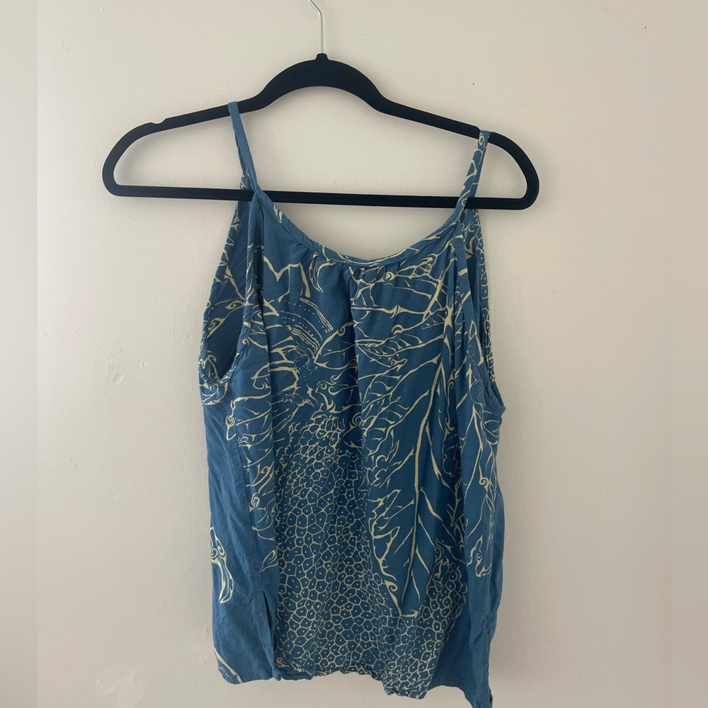 Wahine Toa Hawaiian Print Top - S